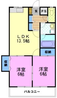 クォーレNAKAHARA【2階】の間取り