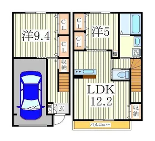 ガレージハウス プリマステラの間取り