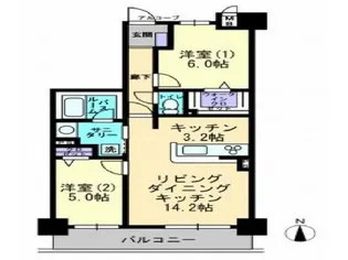 アルファライフ岡山駅西【8階】の間取り