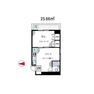 セントラル新井薬師【4階】の間取り
