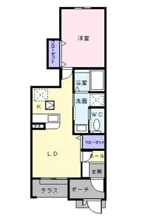 1LDKの間取り画像