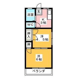 シティハイムクラスターA【2階】の間取り