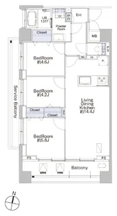 プロシード池上【2階】の間取り