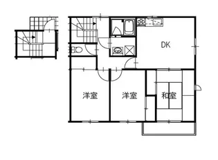 谷山コーポA棟【2階】の間取り