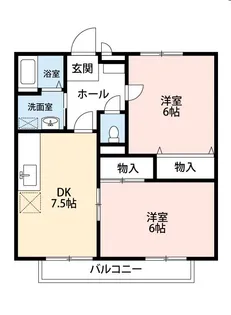 ニューソシアA棟【2階】の間取り