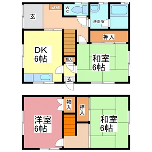 福井県福井市高木中央1【一戸建】の間取り