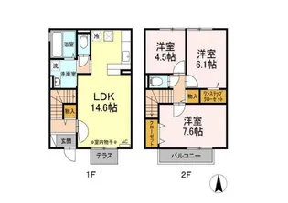 福島県郡山市山根町【一戸建】の間取り