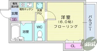 ヒルズ黒松【2階】の間取り