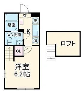 MacKenziePlace(マッケンジープレイス)【2階】の間取り