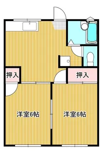 サザンハイツB【1階】の間取り