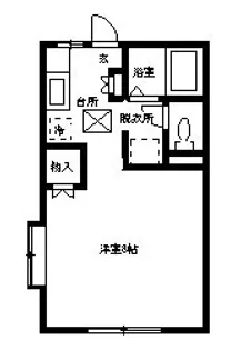 ファミーユ福寿(マンスリーマンション)【1階】の間取り