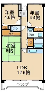 ミーテパラッツォII【2階】の間取り