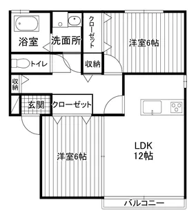 コンフォート【2階】の間取り