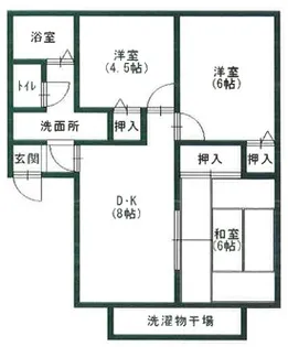 グランドゥール殿元【1階】の間取り