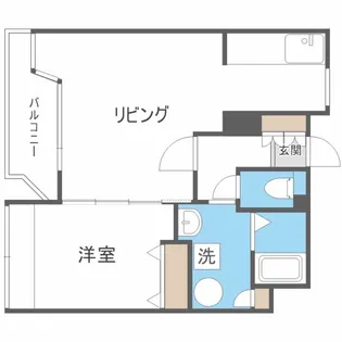 1LDKの間取り画像