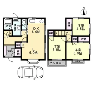 神奈川県茅ヶ崎市香川1【一戸建】の間取り