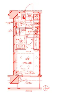 ピアース武蔵小杉【8階】の間取り
