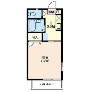 富竹アパートメント【1階】の間取り