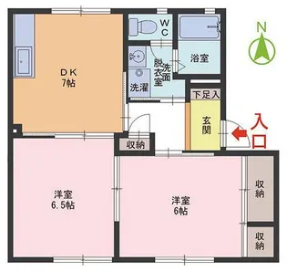 ピュアフラッツ【1階】の間取り