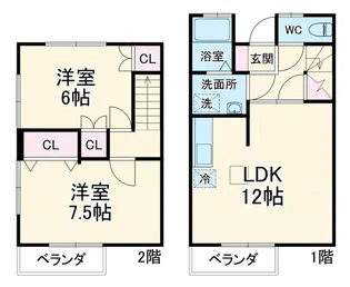 静岡県浜松市中央区葵西3【一戸建】の間取り