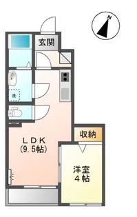 Star Terrace 福室【1階】の間取り