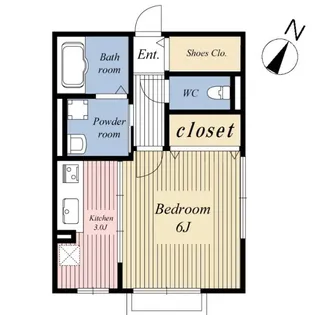 東京都板橋区赤塚新町2【アパート】の間取り