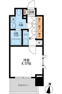 東京都江東区常盤2【マンション】の間取り