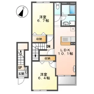 グランシャリオ大原II【2階】の間取り