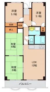 サンビップマンション取手 103号室【1階】の間取り