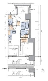 トラディティオ門前仲町【14階】の間取り
