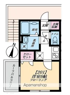東京都中野区上鷺宮1【アパート】の間取り