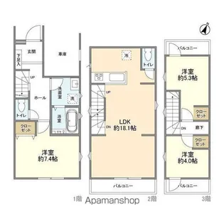 東京都東大和市南街2【一戸建】の間取り