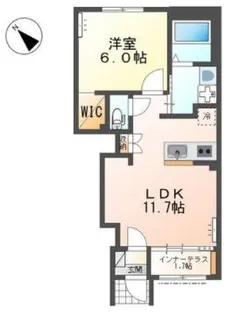 フレール達【1階】の間取り