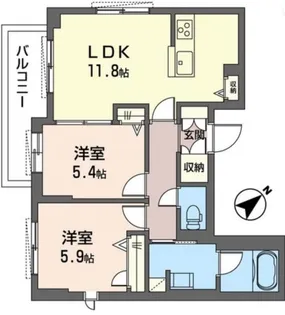 メゾン・ド・オウルII【3階】の間取り