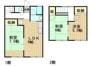 シティハイム サンセゾン B【1階】の間取り