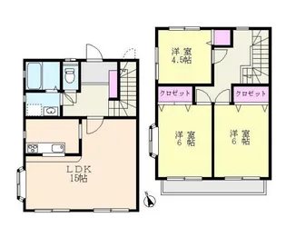 神奈川県横浜市都筑区すみれが丘【一戸建】の間取り