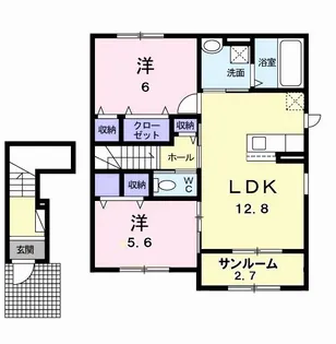 新潟県新潟市西蒲区葉萱場【アパート】の間取り