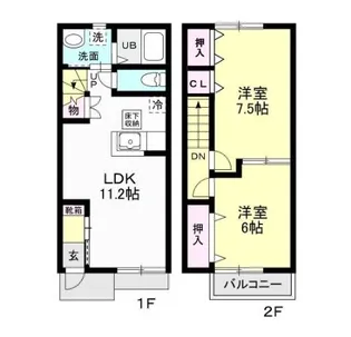 MAISONETTE6の間取り