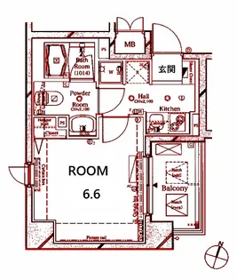 ルクシェール横濱吉野町【7階】の間取り