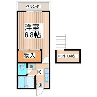プレーンハイツ宮町【1階】の間取り