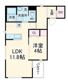 エルフォI【1階】の間取り