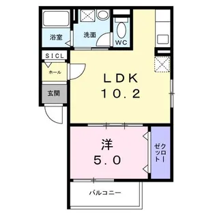 東京都新宿区新宿6【アパート】の間取り