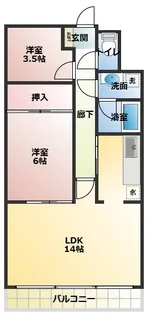 メゾンド津田沼【3階】の間取り