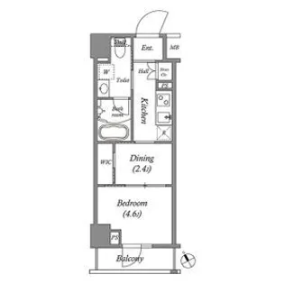 ARKMARK水天宮前I【8階】の間取り