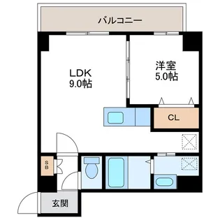 KレジデンスN23【7階】の間取り