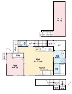 ラッフルズサンクチュアリーat天神川【3階】の間取り