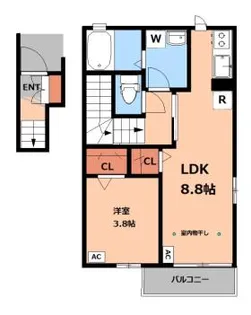 シャルマン【2階】の間取り