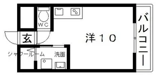 1Rの間取り画像