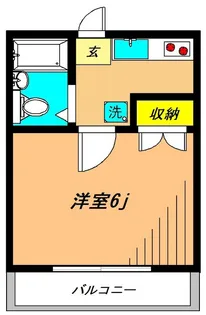 安西ハイツ【1階】の間取り