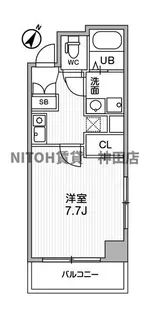 東京都中央区日本橋富沢町【マンション】の間取り